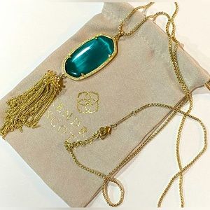 Kendra Scott Rayne Necklace Green